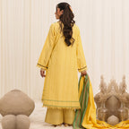 3 Pc Yarn Dyed Unstitched Suit - ZL25-C10-01