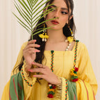 3 Pc Yarn Dyed Unstitched Suit - ZL25-C10-01