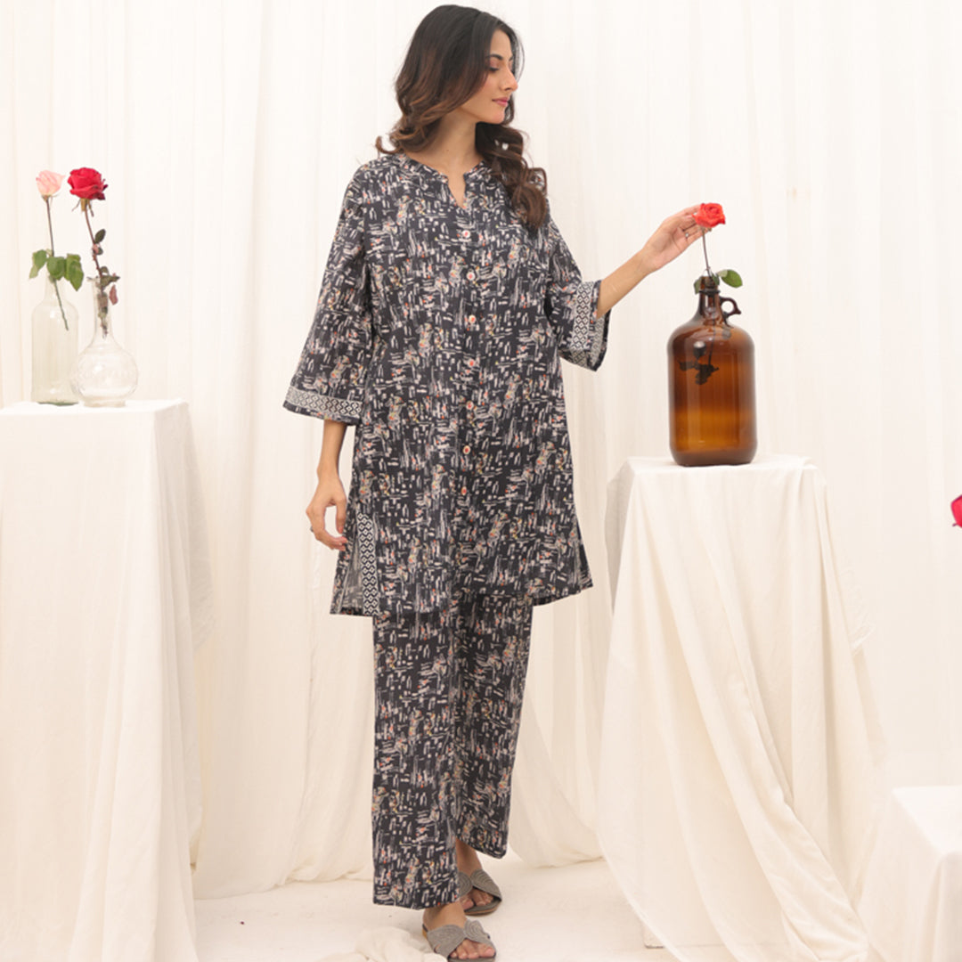 2 Pc Casual Co-Ord Set - ZL25-C07-02 Secondary image