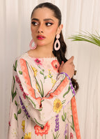 1 Pc Poly Silk Long Dress  - ZL25-C05-05