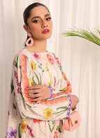 1 Pc Poly Silk Long Dress  - ZL25-C05-05