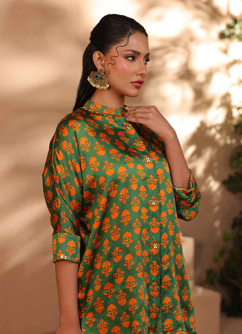 2 Pc Silk Formal Co-Ord Set - ZL25-C06-01