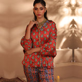 2 Pc Silk Formal Co-Ord Set - ZL25-C06-05