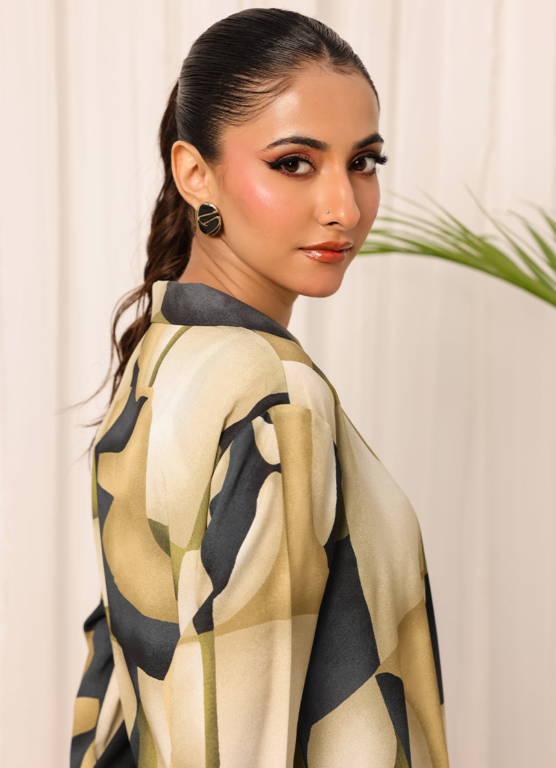 1 Pc Poly Silk Long Dress - ZL25-C05-06