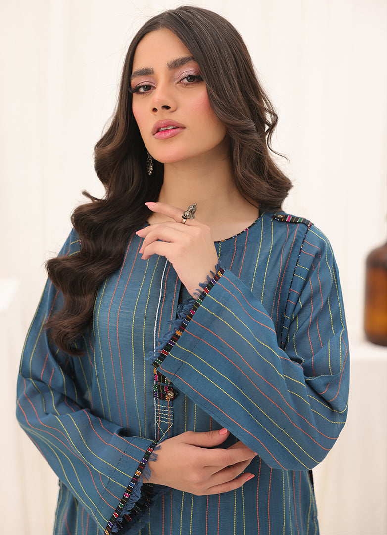 2 Pc Embroidered Set - ZL25-C14-02