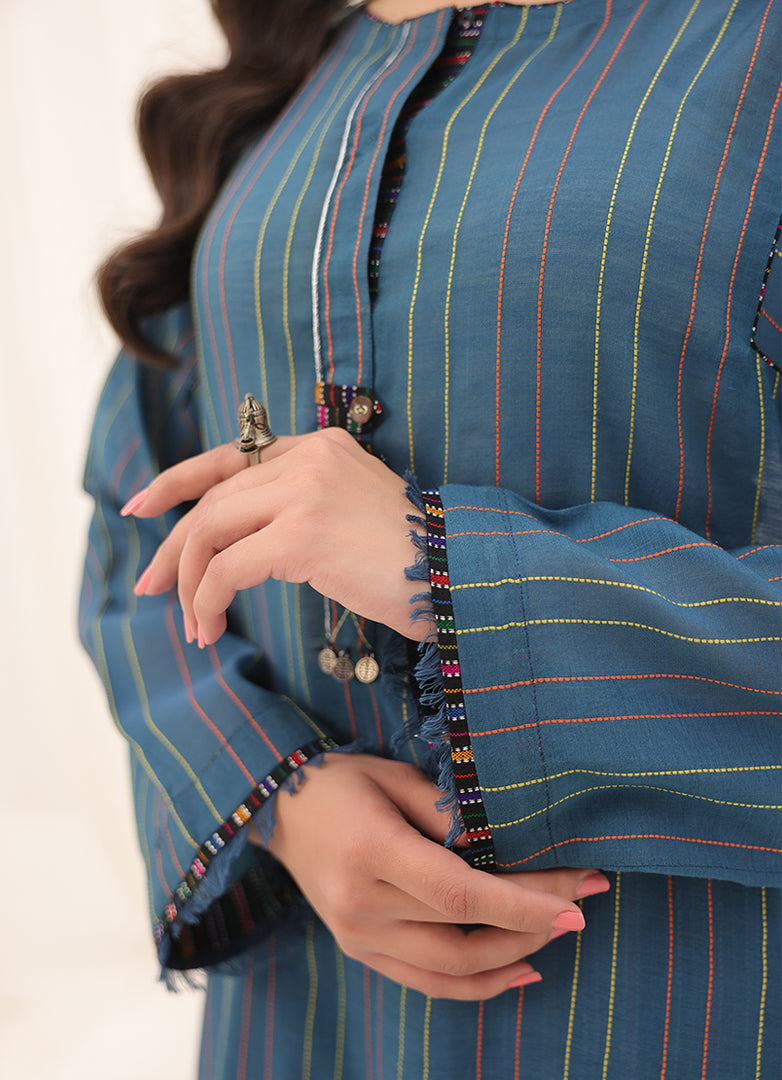 2 Pc Embroidered Set - ZL25-C14-02