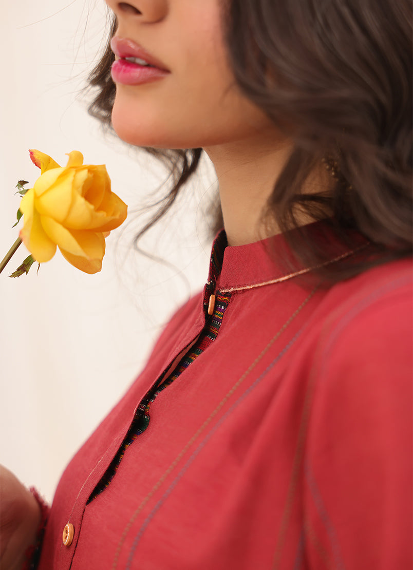 2 Pc Embroidered Set - ZL25-C14-01