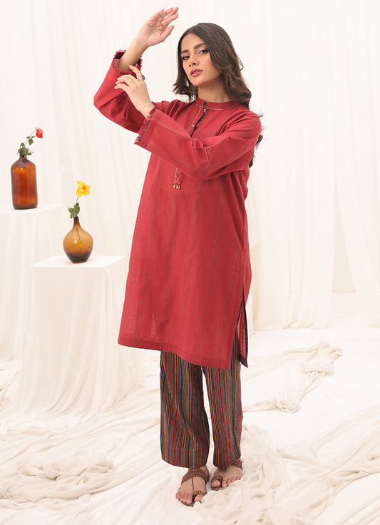 2 Pc Embroidered Set - ZL25-C14-01