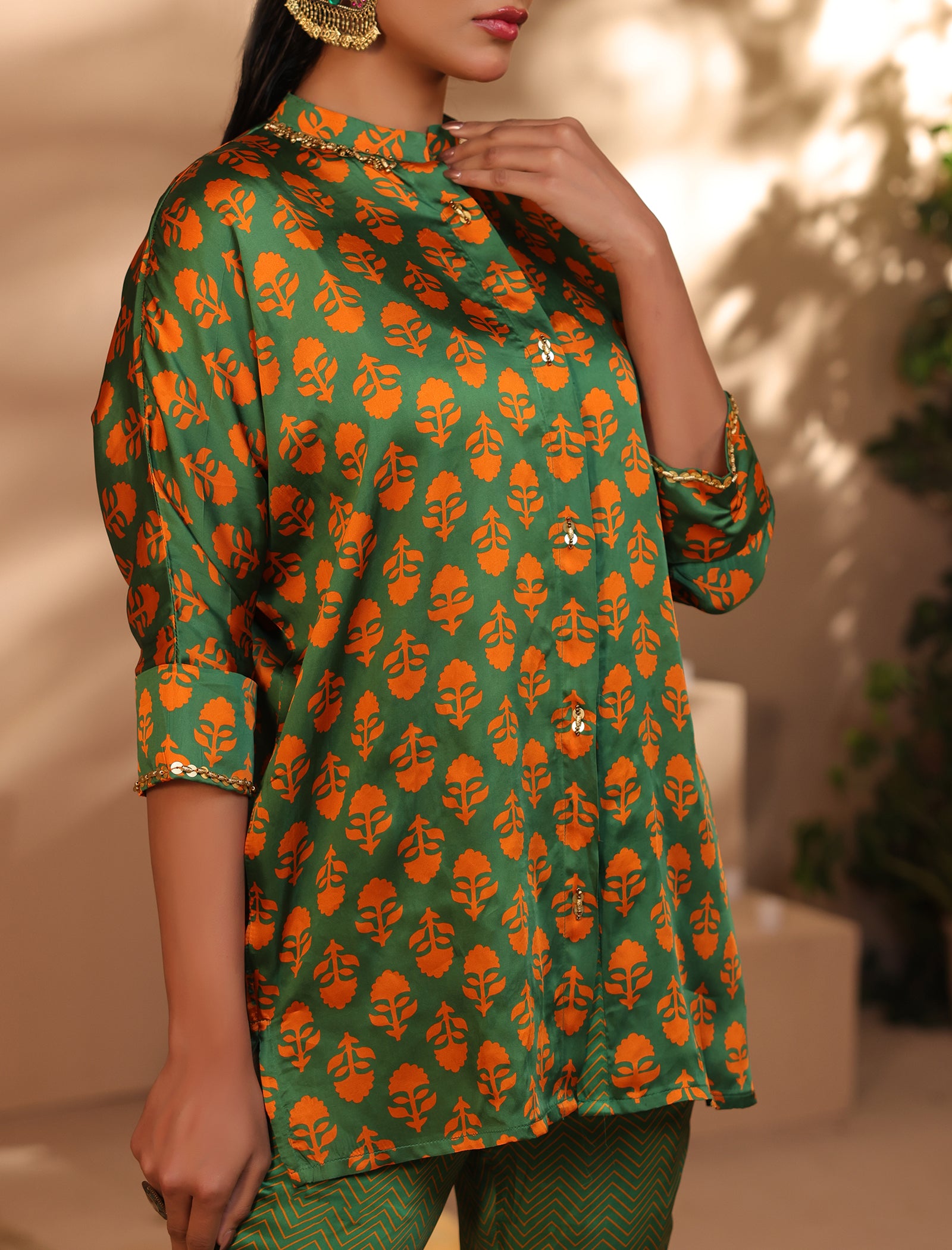 2 Pc Silk Formal Co-Ord Set Secondary image