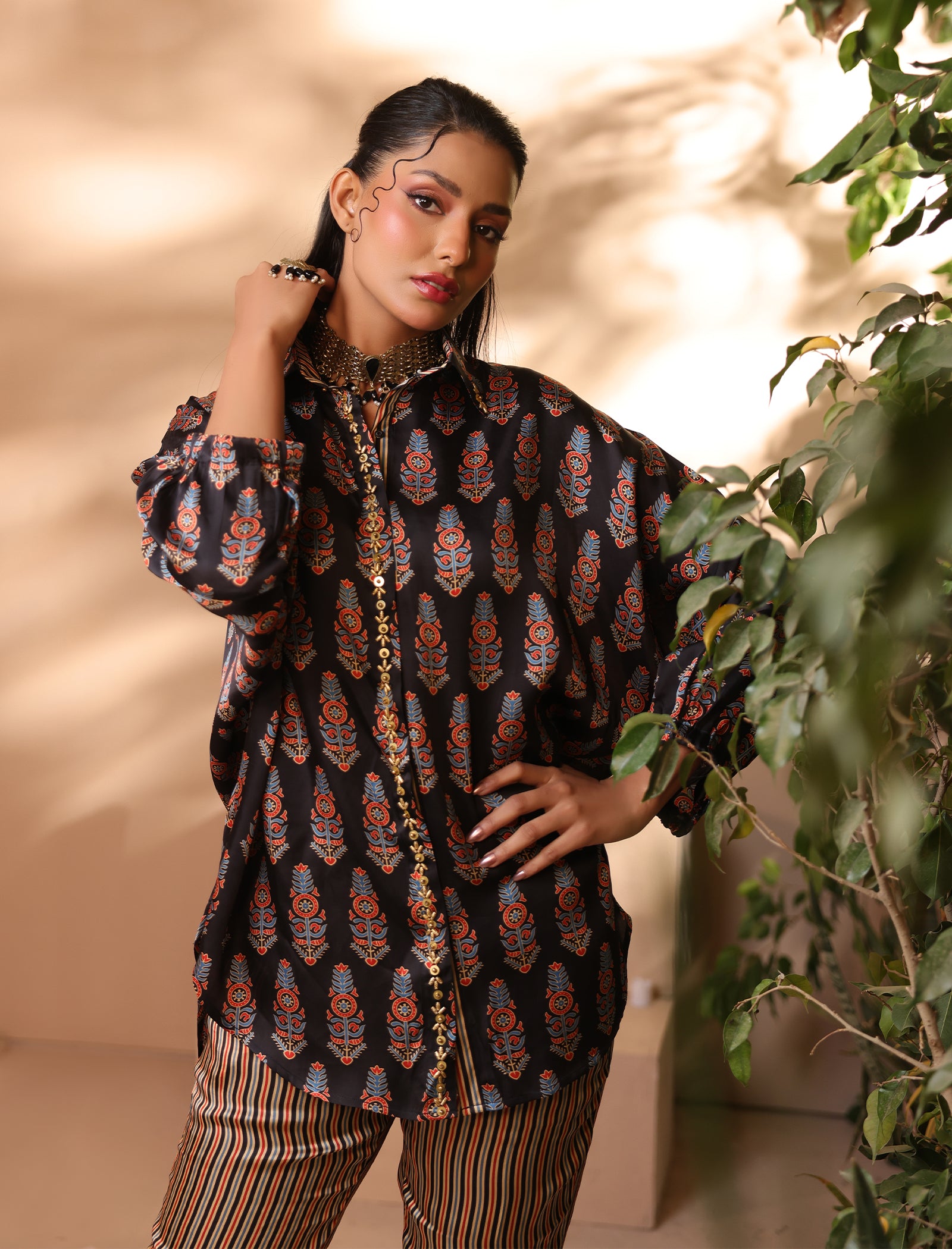 2 Pc Silk Formal Co-Ord Set Secondary image