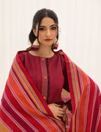 3 Pc Yarn Dyed Unstitched Suit