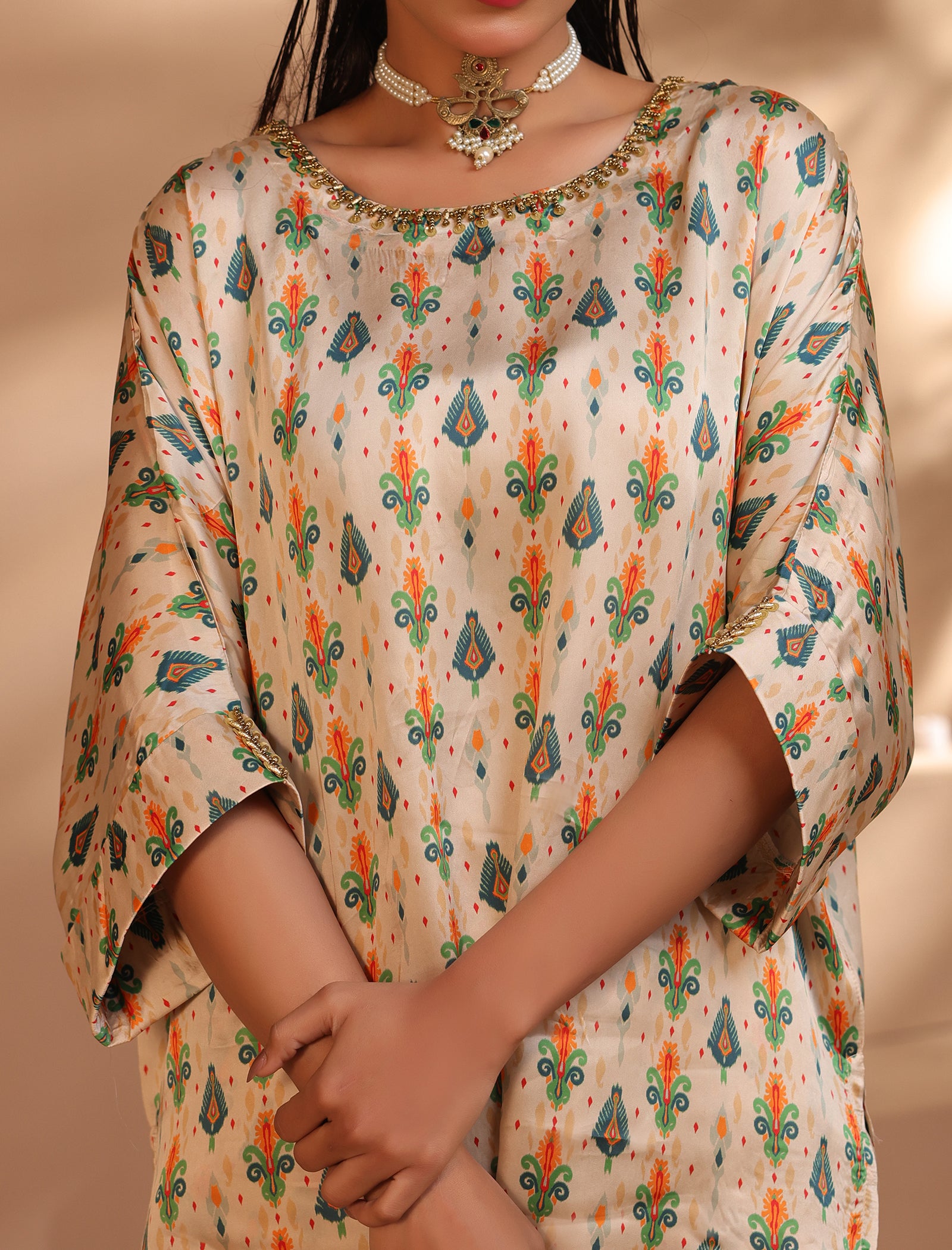 2 Pc Silk Formal Co-Ord Set