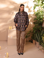 2 Pc Silk Formal Co-Ord Set