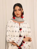 3 Pc Yarn Dyed Unstitched Suit