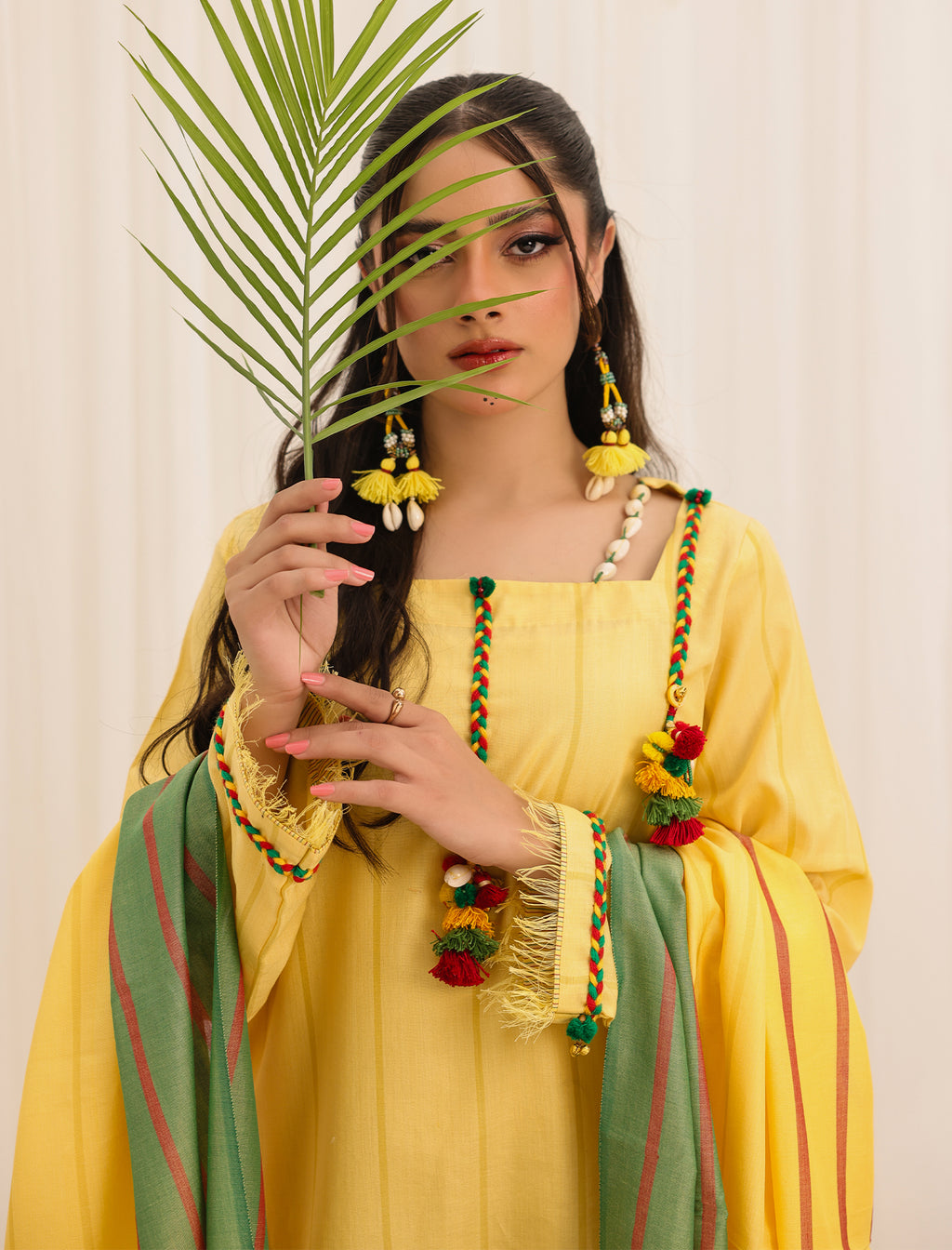 3 Pc Yarn Dyed Unstitched Suit