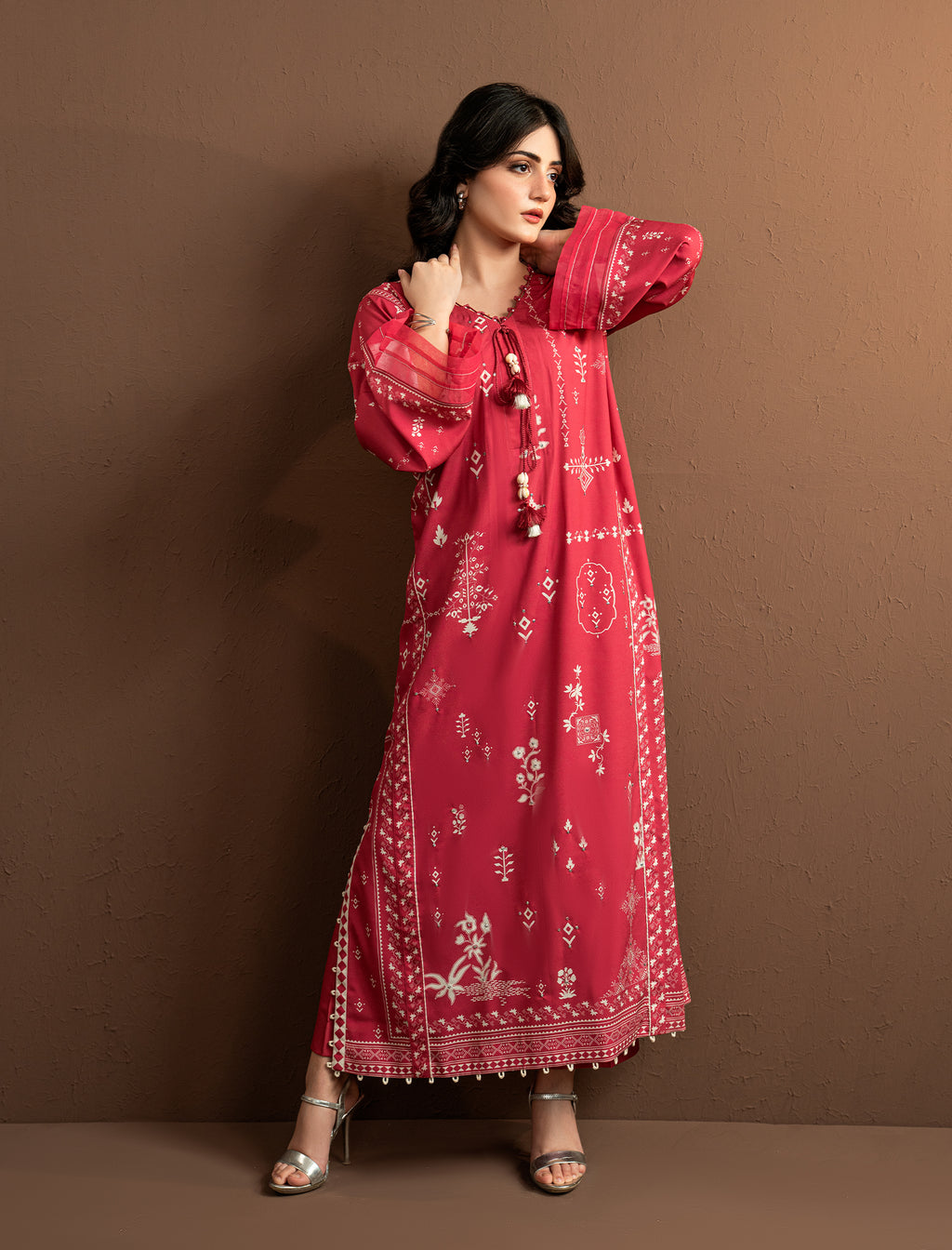 2 Pc Formal Printed Kaftaan