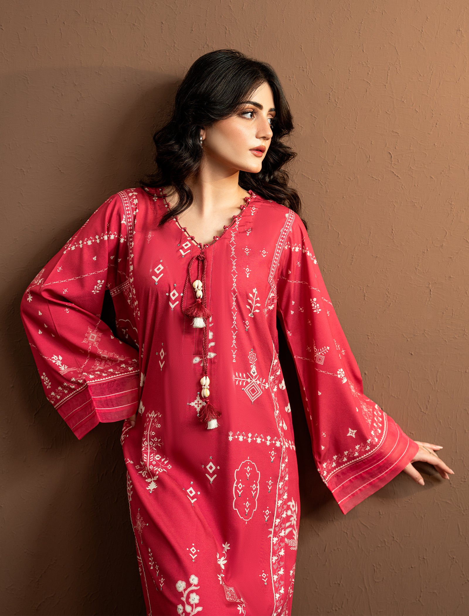 2 Pc Formal Printed Kaftaan
