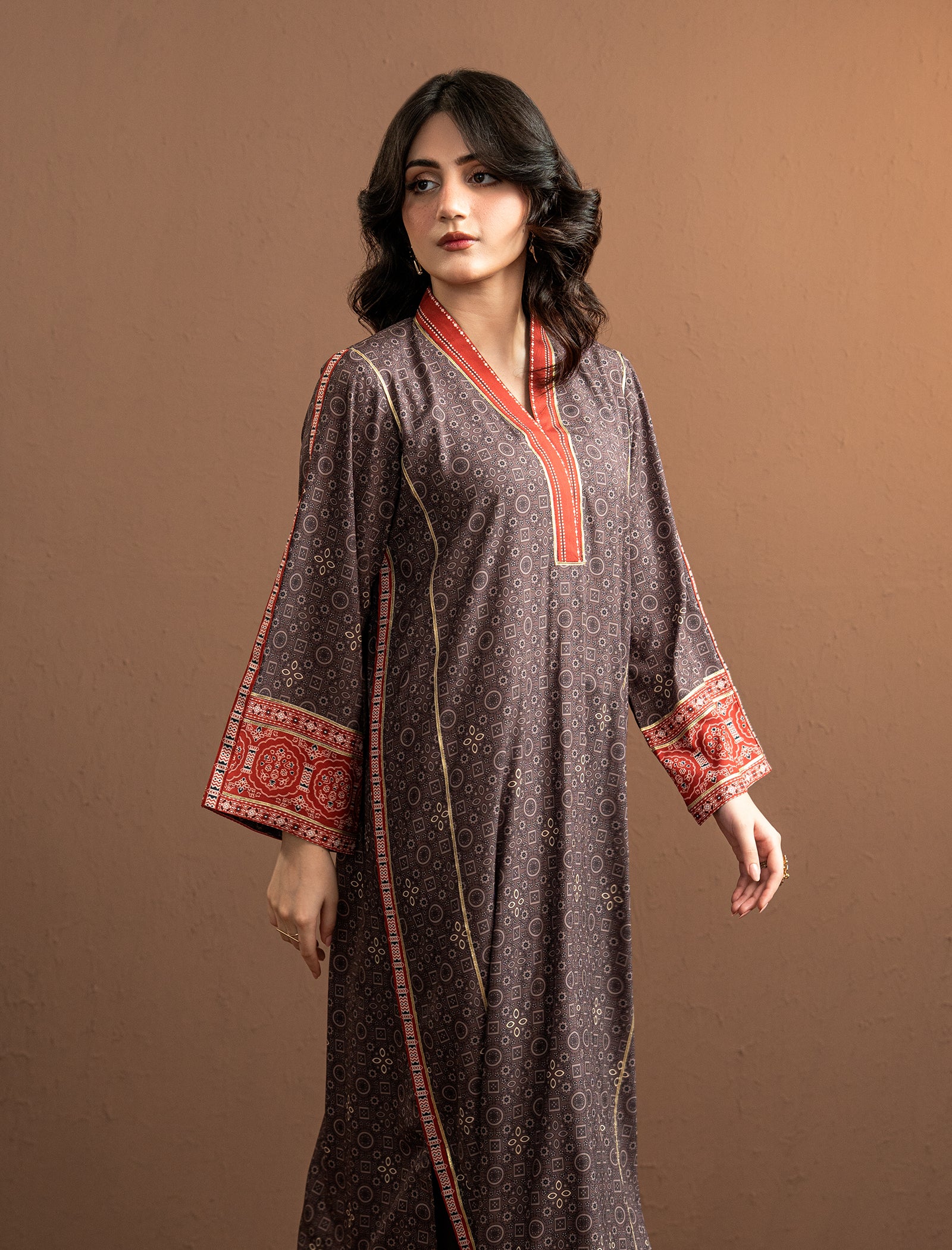 2 Pc Formal Printed Kaftaan